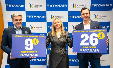 Ryanair ogłosił dziś największy w historii rekordowy rozkład lotów na lato z Katowic