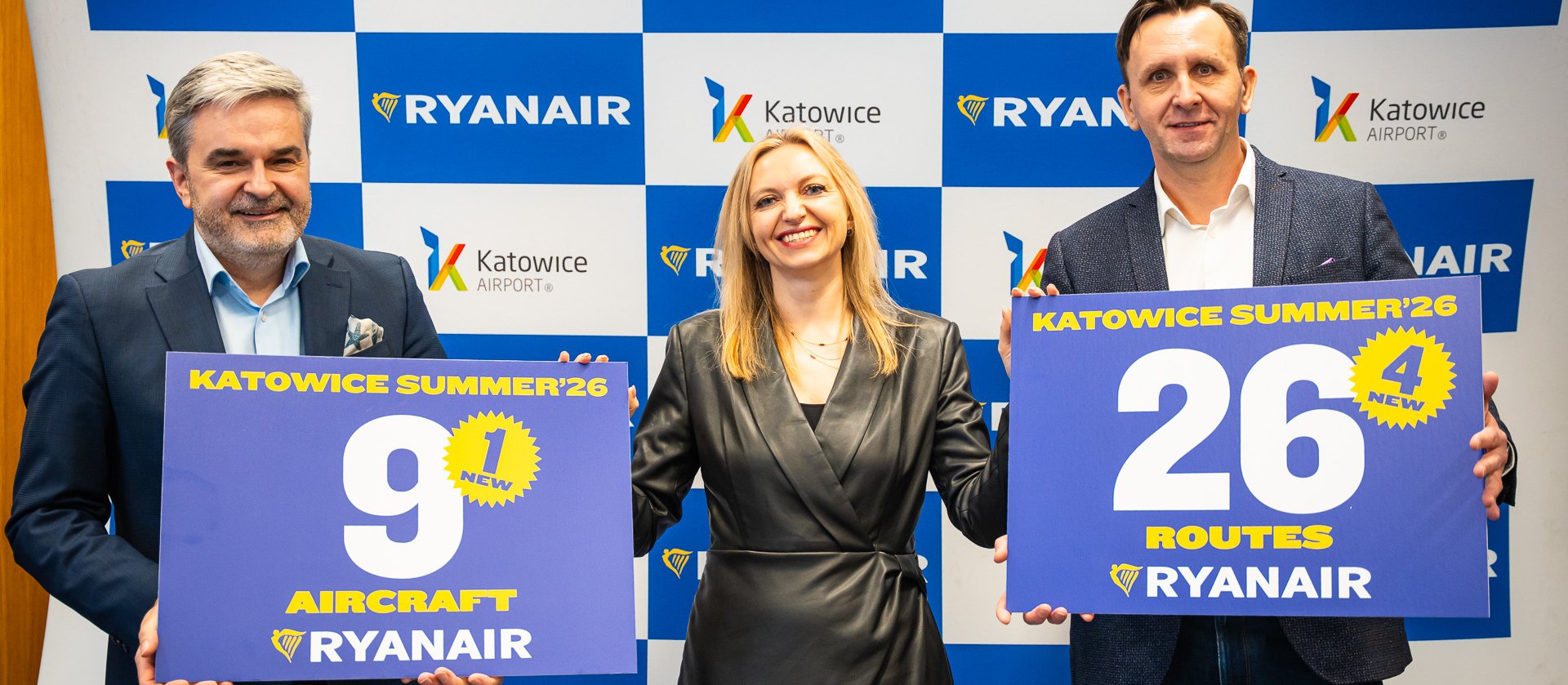 Dziewięć samolotów i 26 tras. Ryanair ogłasza rekordowy letni rozkład lotów z Katowic