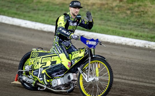 Rosjanin Artiom Łaguta podczas żużlowego Grand Prix Polski