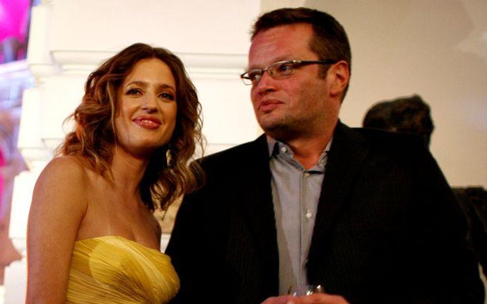 Marcin Meller i jego siostra Katarzyna Meller na Balu Dziennikarzy. 2009 r.