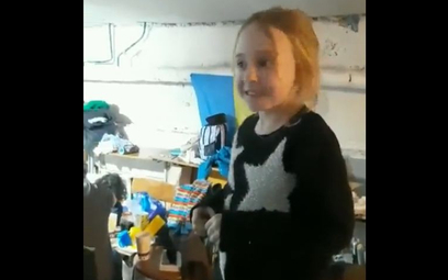 7-letnia Amelia w bunkrze na Ukrainie