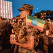 Armia rządowa na uroczystościach 3 listopada w Addis Abebie