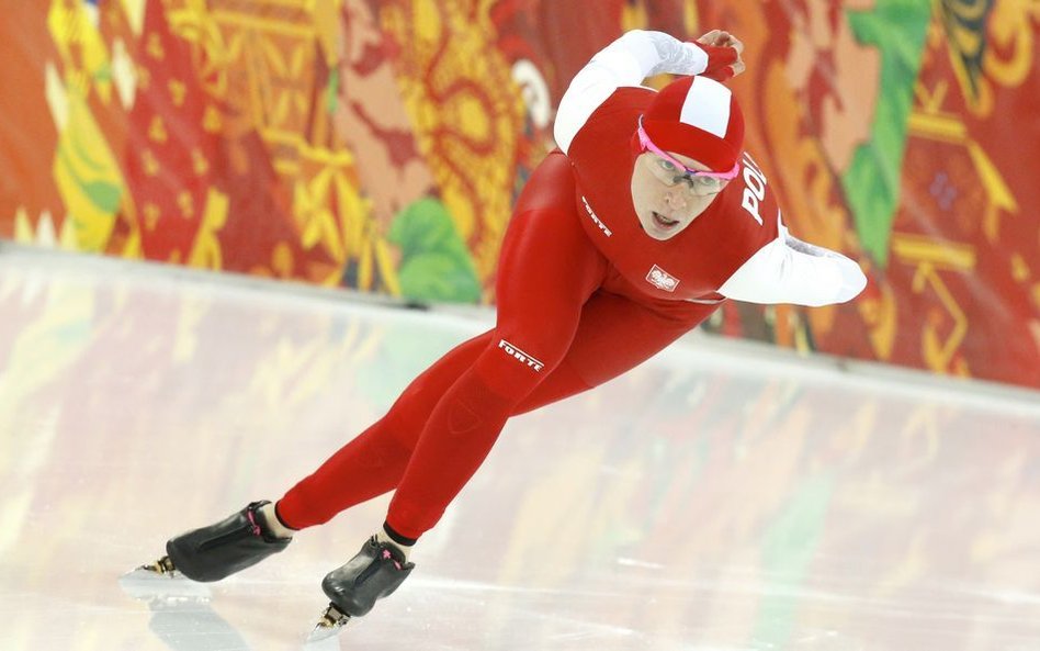 Katarzyna Bachleda-Curuś na olimpijskim torze w Soczi