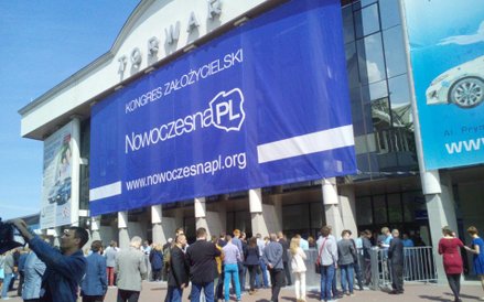 Warszawski Torwar przed pierwszym kongresem stowarzyszenia NowoczesnaPL