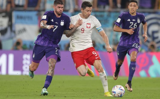 Robert Lewandowski nie miał w meczu z Argentyną żadnej okazji do strzelenia gola
