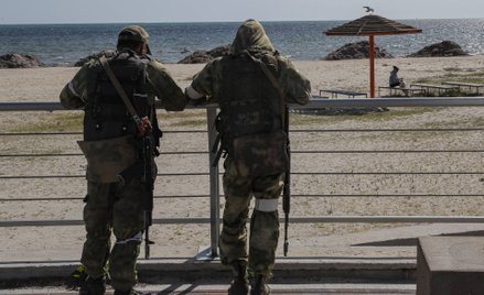Rosyjscy żołnierze w Chersoniu