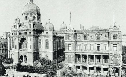 Największa z łódzkich synagog, wzniesiona w 1889 roku według projektu Adolfa Wolfa za Stuttgartu – d