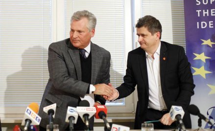 Aleksander Kwaśniewski i Janusz Palikot