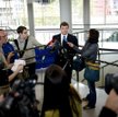 Wice - prezes Air France, Eric Schramm, podczas konferencji prasowej mówi o przyczynach katastrofy