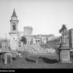 Widok na zniszczony przez Niemców kościół św. Aleksandra na placu Trzech Krzyży w Warszawie, 1945 r.