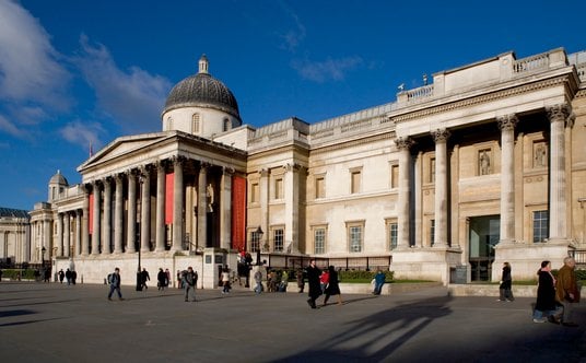 Budynek The National Gallery w Londynie.