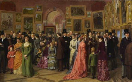 73 William Powell Frith “ A Private View at the Royal Academy, 1881, 1883