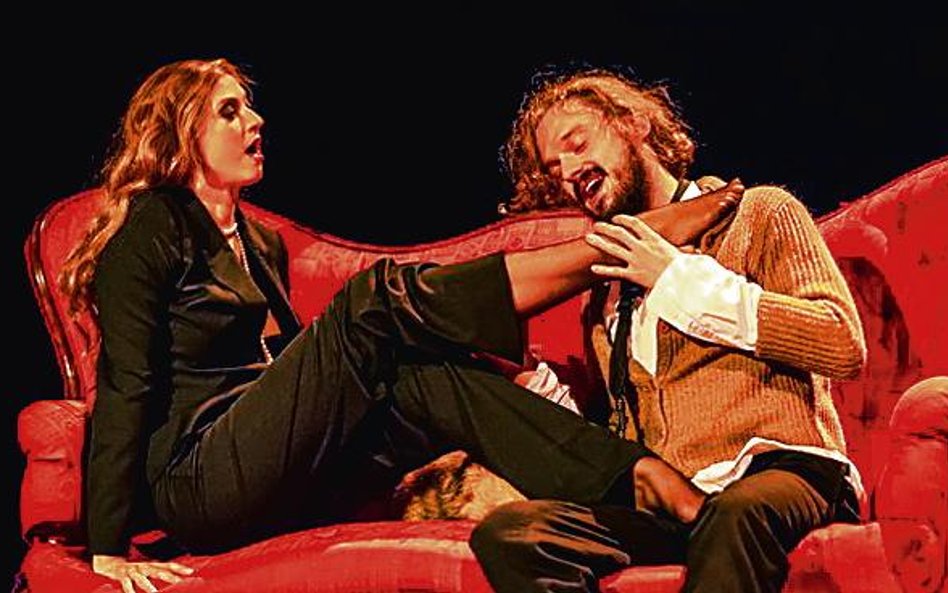 Magdalena Boć (Anna) i Michał Jaros (Płatonow)