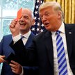 Prezydent FIFA Gianni Infantino i prezydent USA Donald Trump w Gabinecie Owalnym (zdjęcie z 2018 r.)