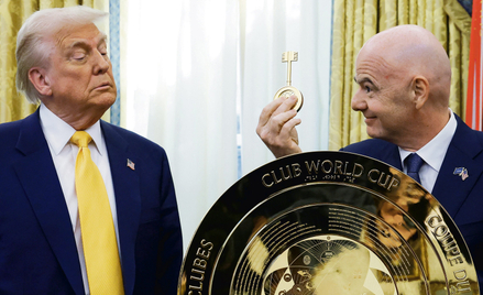 Gianni Infantino oraz Donald Trump widują się często i mówią o sobie ciepło, a zachodnie media piszą