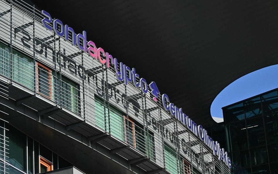 Centrum Olimpijskie PKOl mieszczące się przy Wybrzeżu Gdyńskim na warszawskiem Żoliborzu z logo Zond