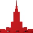 Wieszak z Pałacem Kultury projektu Roberta Szuby