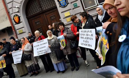 Sarajewo: Protest Bośniaków przeciwko laureatowi Nobla