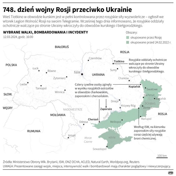 Tak wyglądała sytuacja na froncie w 748. dniu wojny