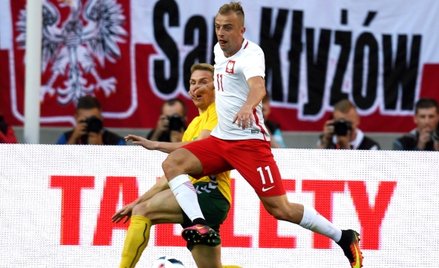 Grosicki skręcił nogę w czasie meczu z Litwą