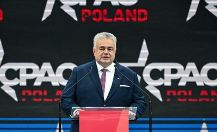 Redaktor naczelny "Gazety Polskiej" i Telewizji Republika Tomasz Sakiewicz na CPAC Polska 2025 w Cen