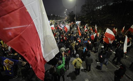 Uczestnicy Marszu Niepodległości