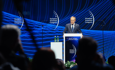 Premier Donald Tusk podczas Europejskiego Kongresu Gospodarczego