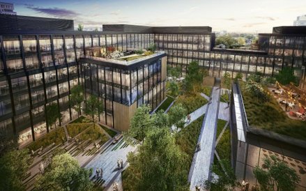 Kompleks biurowy Lixa u zbiegu ul. Kasprzaka i Karolkowej w Warszawie