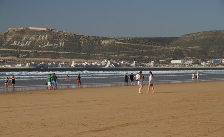 Leżący nad oceanem Agadirodznacza się wyjątkowo szeroką plażą