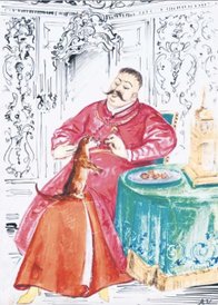 Akwarela Antoniego Uniechowskiego nadaje się na elegancki prezent.