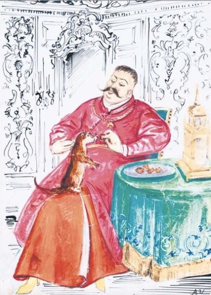 Akwarela Antoniego Uniechowskiego nadaje się na elegancki prezent.