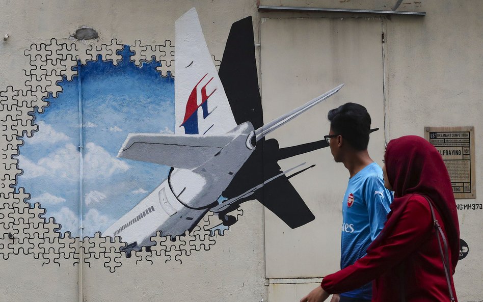 Mural w mieście Shah Alam przedstawiający MH370