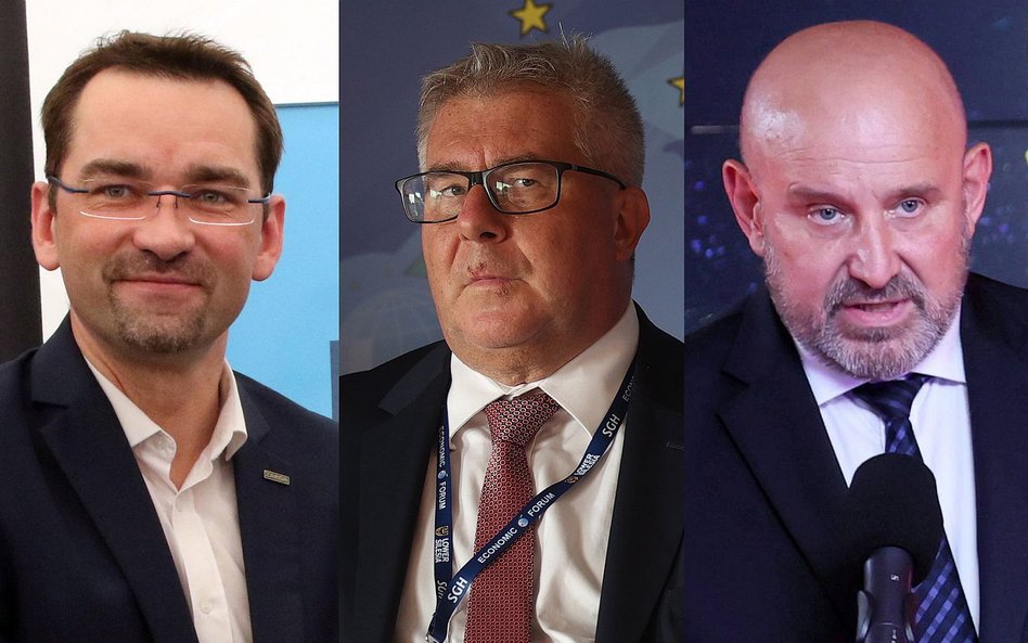 Sebastian Świderski – były wybitny siatkarz, Ryszard Czarnecki – wpływowy polityk PiS-u i Jacek Kasp