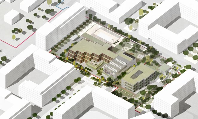 Porozumienie deweloperów pozawalw lepiej architektom wkomponować bryłę przedszkola