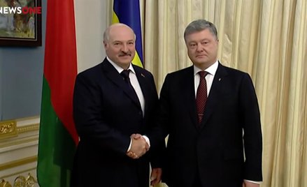 Aleksander Łukaszenko i Petro Poroszenko