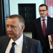 Prezes NIK Marian Banaś i premier Mateusz Morawiecki
