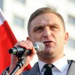 Robert Bąkiewicz, prezes Stowarzyszenia Marsz Niepodległości podczas Marszu Niepodległości w Warszaw