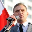 Robert Bąkiewicz, prezes Stowarzyszenia Marsz Niepodległości podczas Marszu Niepodległości w Warszaw
