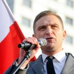 Robert Bąkiewicz, prezes Stowarzyszenia Marsz Niepodległości podczas Marszu Niepodległości w Warszaw
