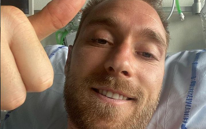 Eriksen na Instagramie: Czuję się dobrze, grajcie dla Danii