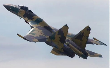 Zestrzelony przez Rosjan Su-35 w pobliżu Tokmaka