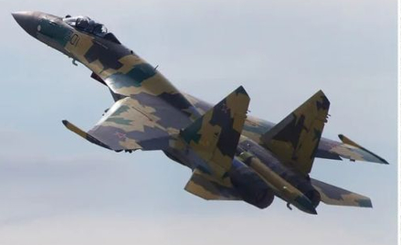Zestrzelony przez Rosjan Su-35 w pobliżu Tokmaka