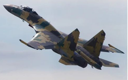 Zestrzelony przez Rosjan Su-35 w pobliżu Tokmaka