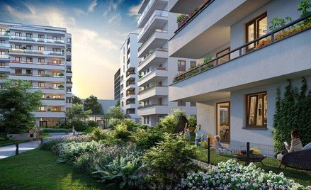 Pozytywny Mokotów z prywatnym dziedzińcem i ogrodami