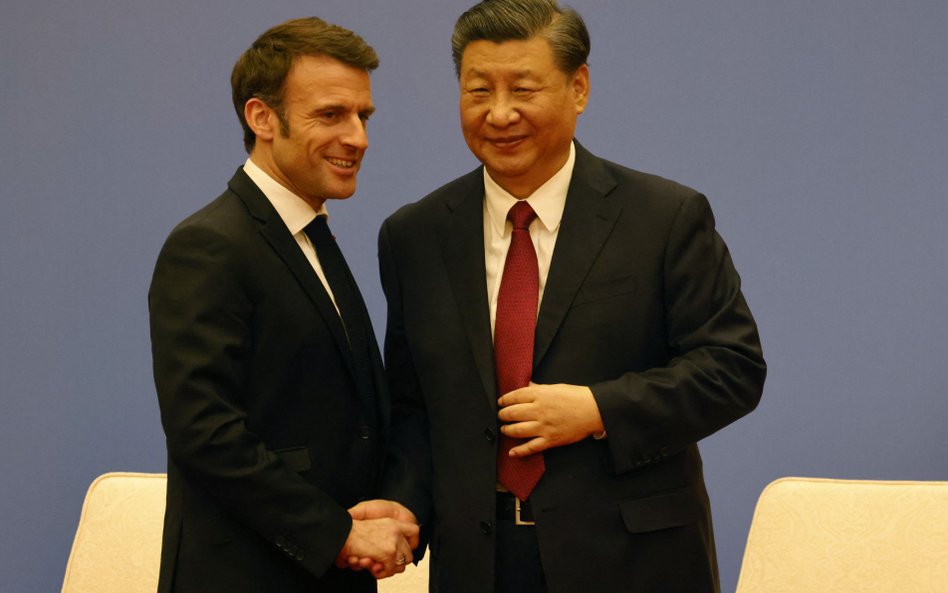 Emmanuel Macron i Xi Jinping