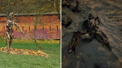 „Wioślarz” został odnaleziony niedaleko swojej stałej lokalizacji, powalony i porzucony w śniegu