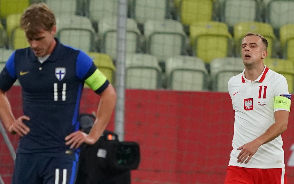 Polska - Finlandia 5:1, hat - trick Kamila Grosickiego