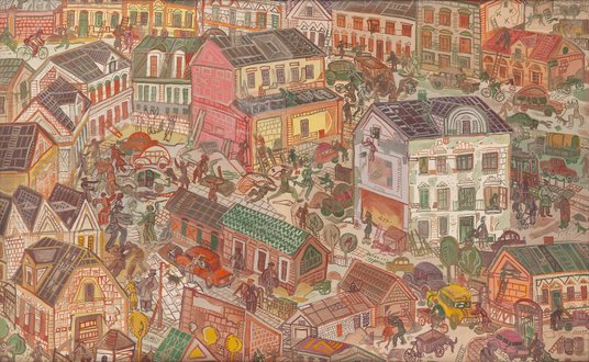 Wczesny obraz Dwurnika namalowany w 1968 r.