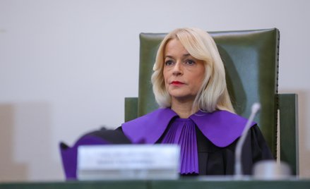Sędzia Maria Szczepaniec podczas jawnego posiedzenia Sądu Najwyższego