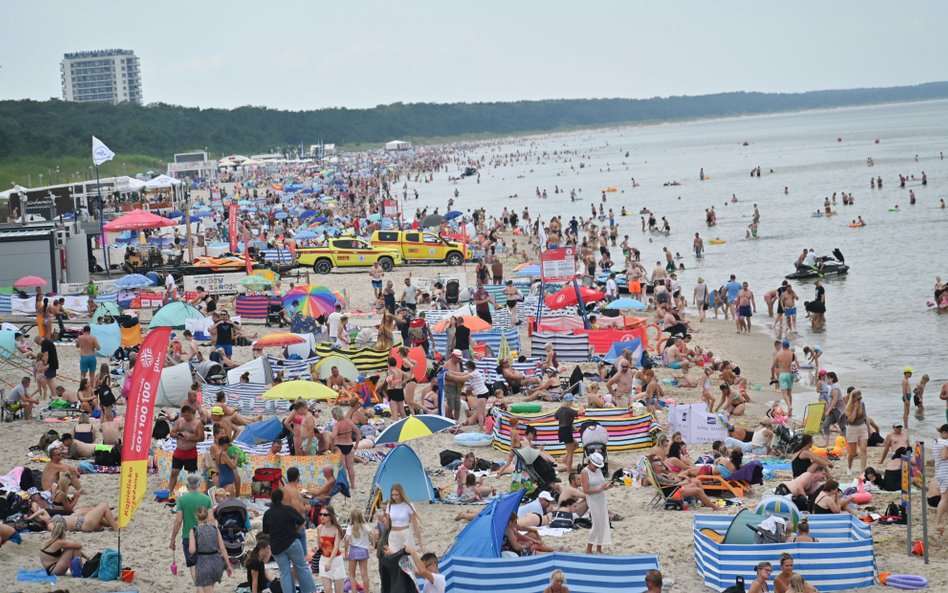 W długi weekend sierpniowy nadbałtyckie kurorty przeżywały oblężenie